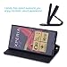 Sony Xperia XZ case, Getron Canvas plus PU Leather Flip Wallet Case [ Kick-stand ] [ Card / Cash Slot ] with Rubberized PC Cover for Sony Xperia XZ (F8331) / Sony Xperia XR– Black
