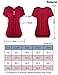 Nomorer Women's Summer Short Sleeves Tops V Neck Ruffled Sleeve Loose Fitting Shirts