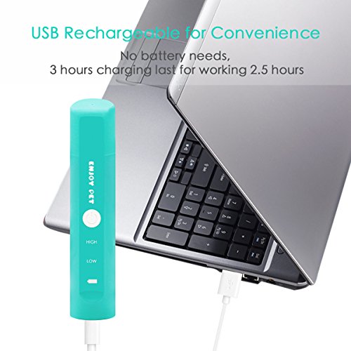 2 Speed Pet Nail Grinder Electric Nail Filer for Animals USB Rechargeable Paw Trimmer Clipper Pet Claw Grooming Kit for Dogs, Cats, Small Animals - Thumbnail 3