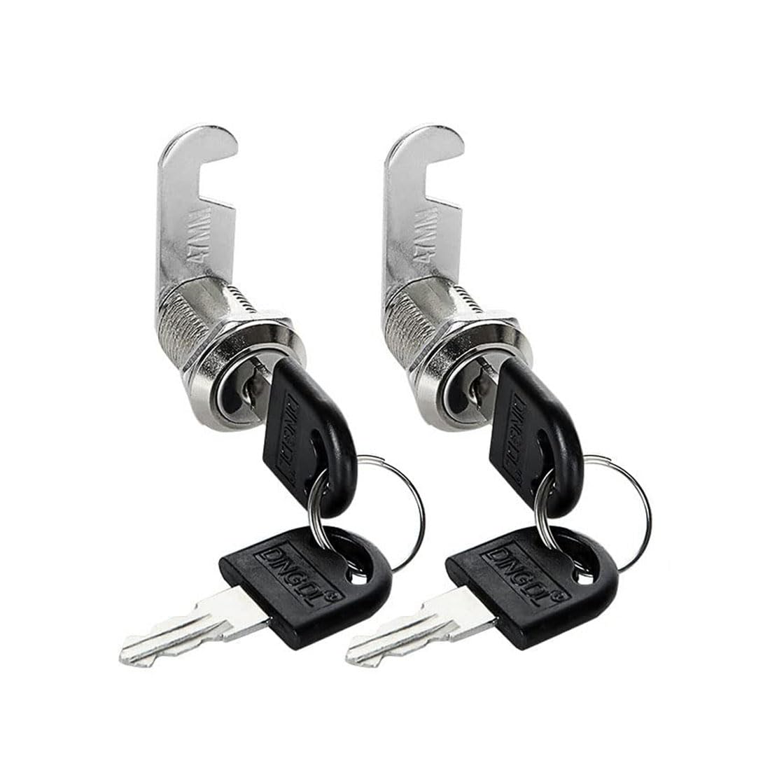 Security Mailbox Lock Set - 2 PCS Tool Box Replacement Cabinet Cam Lock with Key for Drawer, Door, Wardrobe, Letter Box and Toolbox (20MM)
