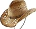 Enimay Western Outback Style Unisex Straw Cowboy Hat
