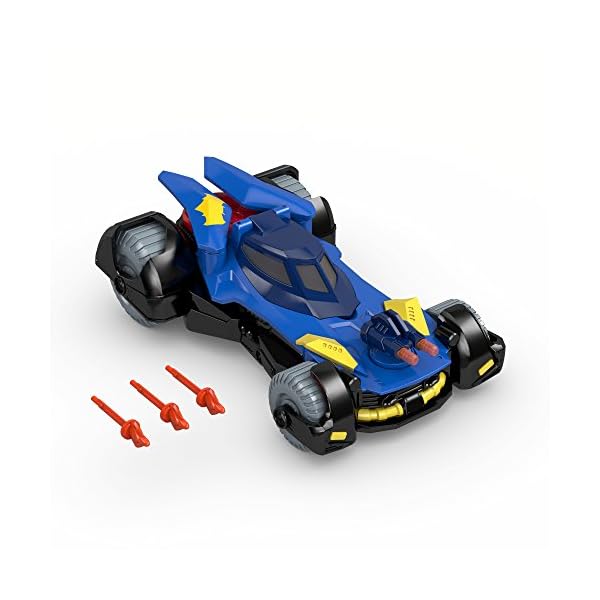 Imaginext-DHT64-Batmobile-Batman-Car-with-Dart-Launcher-Shields-and-Rotating-Cannons-with-Batman-Figure-Suitable-From-3-Year-Old Imaginext DHT64 Batmobile, Batman Car with Dart Launcher, Shields and Rotating Cannons with Batman Figure, Suitable From…