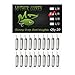 Mythik Lures 20 Pack - Skinny Lead Drop Shot Fishing Weights Sinkers Multiple Sizes 1/4 Oz Plain