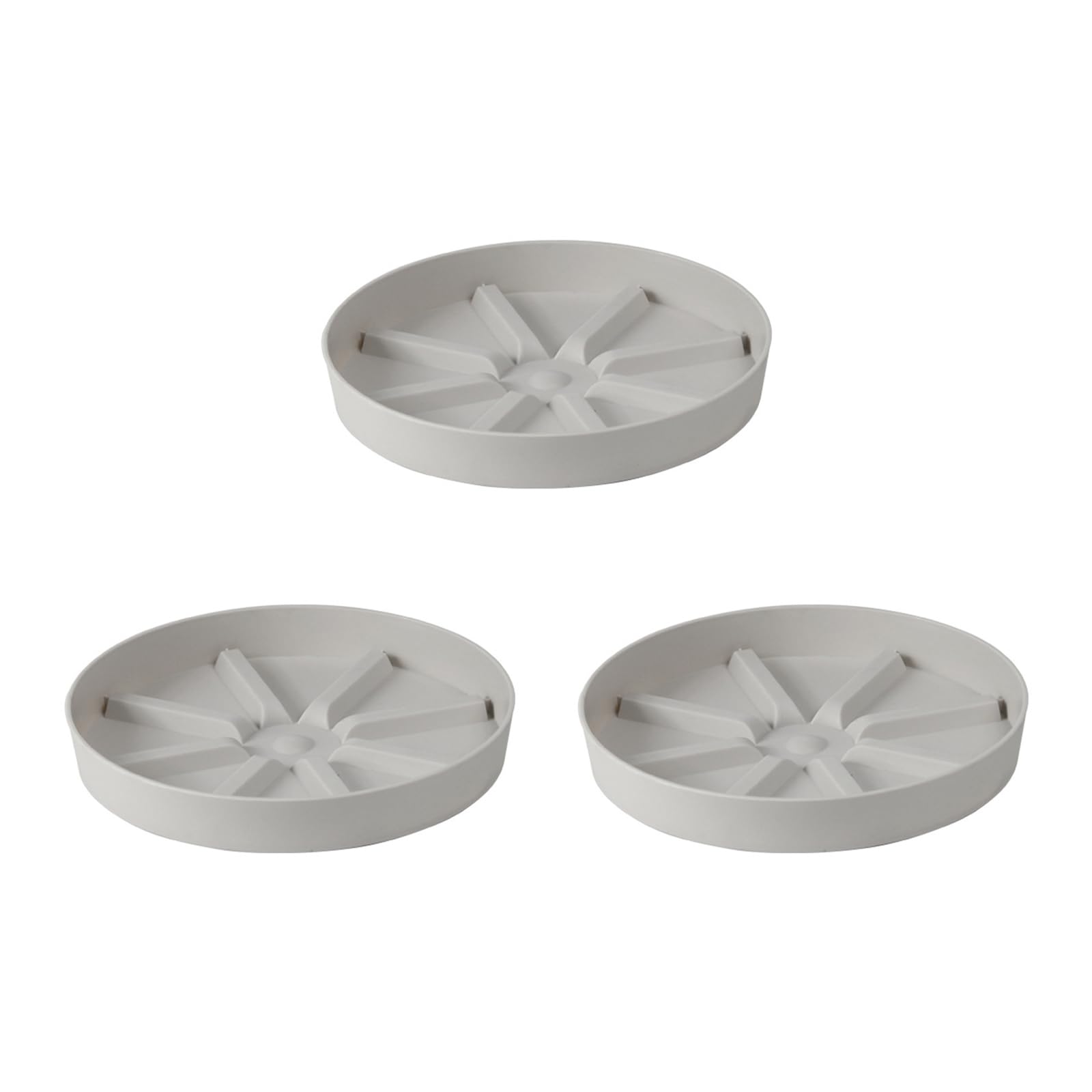 HarmonyCrafts 3Pcs Indoor Outdoor Sturdy Drip Trays Round Plastic Plant Pot Saucers Heavy Duty Thicker Flower Drip Tray Durable Various sizes Water Trays for Indoor Outdoor