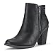 DREAM PAIRS Women's Stylish Cowboy Chunky Block Heel Zipper Closure Ankle Booties