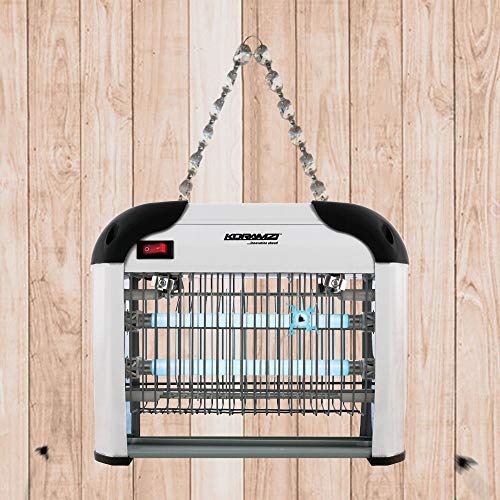 KORAMZI KBZ12W Electronic Indoor Bug Zapper , 12 Watts ( 2 X 6 watts) (Silver) - Refurbished