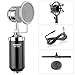 Neewer NW-1500 Desktop Broadcast & Recording Condenser Microphone with Audio Cable Bundle with Desktop 4.7 - 7.5- Inch Mic Stand, Metal Shock Mount and Mic Wind Screen Filter Shied