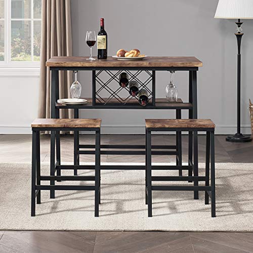 O&K 4Piece Counter Height Dining Room Table Set GoTinySpace