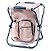 American Owned Savvy Outdoors Back Pack Chair Backpack Cooler Chair, Portable Lightweight Stool