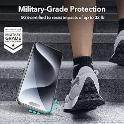 ESR 3+2 Pack for iPhone 15 Pro Max Screen