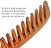 Jaciya Wide Tooth Comb Natural Green Sandal Wooden Hair Comb - No Static Sandalwood Scent Natural Hair Detangler Comb - Handmade Wavy Handle Detangling Comb
