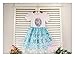 Blue Frozen Elsa Dress with Embroidered Lace for Age 3-8y