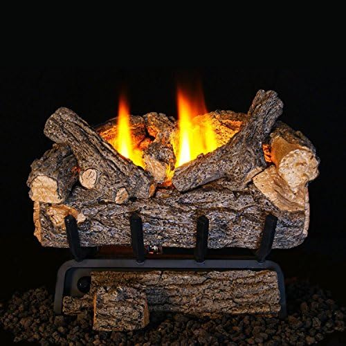 Peterson Real Fyre 20-inch Valley Oak Log Set With Vent-free Natural Gas Ansi Certified 20,000 Btu G8 Burner - Manual Safety Pilot