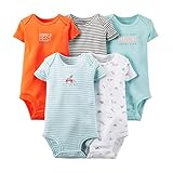Carter's Baby Boys' 5 Pack Bodysuits (Baby) - Light Assorted NB