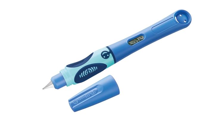 Pelikan 927988 Füllhalter griffix, Blau, für Linkshänder, mit Drehkappe