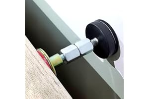 Adjustable Bed Frame Stabilizer with for EVA Cushioned Spacer – Threaded Anti-Shake Screw Tool for Bed Head, Wall-Mounted Fur