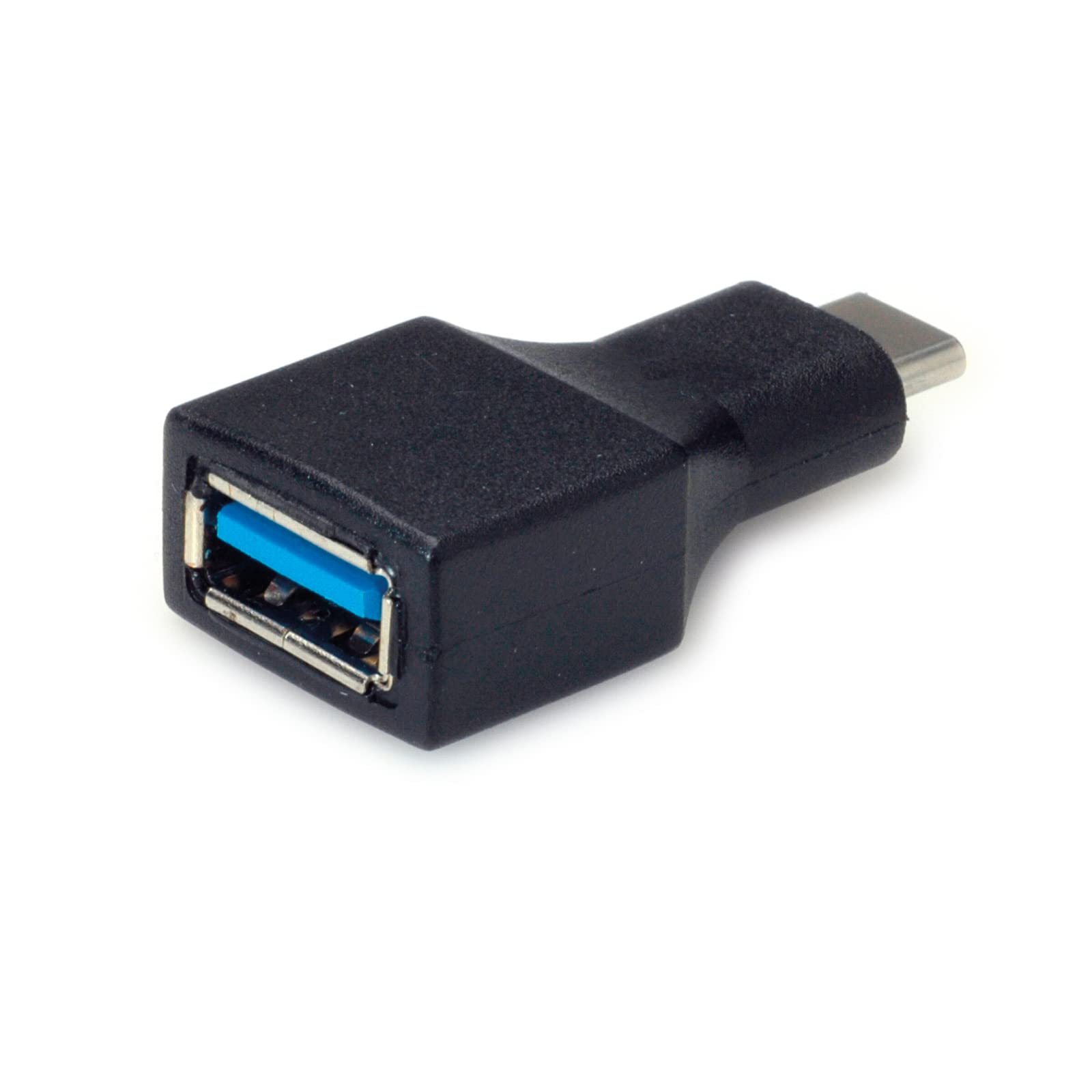 Value USB 3.1 Gen 1 Adapter USB-C - Type A Male Socket OTG Black Data Transfer Rate up to 5 Gbit/s