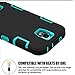Galaxy S4 Case, EC 3in1 Hybrid High Impact Armor Case Defender Shockproof Combo Case for Samsung Galaxy S4 IV i9500 with Screen Protector and Stylus (Blue/Black)