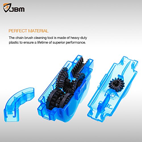 JBM Bike Chain Cleaner Bicycle Chain Cleaning Brush Tool (3 Pieces) Make Bicycle Chain Maintenance Easy Chain Brush Cleaner is Multi-Purpose for Cycling Bikes Road Bikes Mountain Bikes MTB - Thumbnail 2