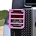 ICARS 2007-2018 JK JKU Jeep Wrangler Tail Light Cover Tail Lamp Trim Guards Protector Pink Style for Jeep Wrangler Accessories & Unlimited Rubicon Sahara Sports(Pair)