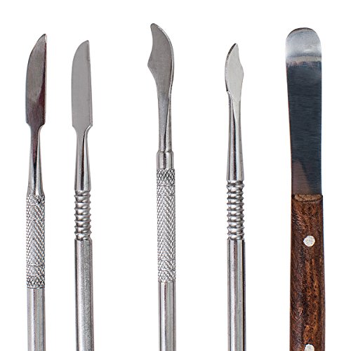 Stainless Steel Wax Carver Tools Carving Set Surgical Dental Sculpture Instrument with Case