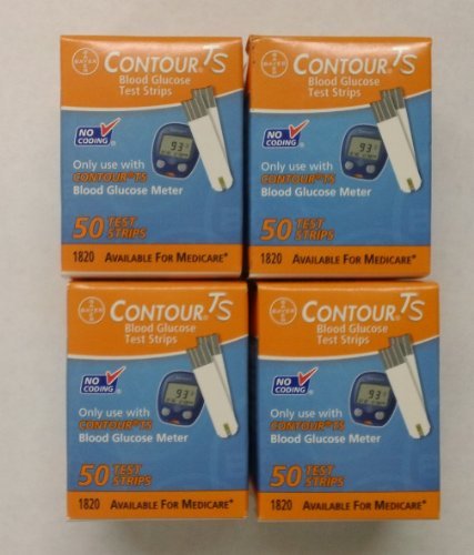 Bayer contour ts test strips, 4 boxes of 50