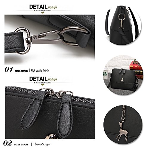 SiMYEER Stylish Crossbody Bags Shoulder Bag Purses for Women Small Ladies Handbags Messenger Bags - Thumbnail 6