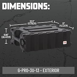 Gator Cases Pro Series Rotationally Molded 3U Rack