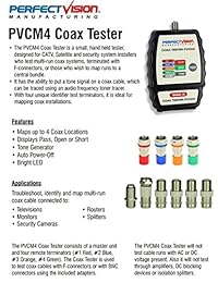 4 Way Cable coaxial Mapper Tracker Buscador de tóner trazador RG6 RG59 Herramienta Perfect Vision