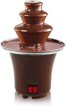 Yeying123 Mini Fontaine A Fondue Au Chocolat En Acier Inoxydable 3 Niveaux En Cascade De Luxe Electric Dessert Pour Fete Mariage Hotel Amazon Fr Cuisine Maison