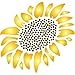 Stencils for Walls: Sunflower Stencil, 3 x 4 inch (XS) - Flower Floral Wall Art