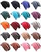 Century Star Cotton Slouchy Beanie Hat Stretch Hip-Hop Warm Skull Caps Unisex Baggy Lightweight Beanie for Women 01 Denim One Size
