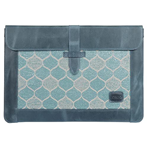 Londo Genuine Leather Sleeve Bag for MacBook Pro & Air 13.3 & 13 Inch (Blue)