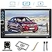 7 Inch Double Din Car Stereo Compatible with Bluetooth Headunit TF USB FM Aux-in Radio Audio Touchscreen MP5 Player Receiver Support Android & iPhone Mirror Link with Backup Rear-View Camera