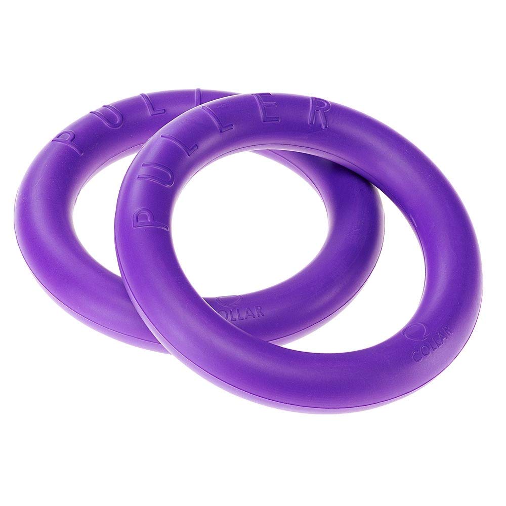 Ferplast Dog Toy, Dog Training Ring, Chew Toy, for Running, Jumping, Pulling, Robust Non-Toxic Material, Floating, PULLER MIDI, Medium and Small Dog Toys, Set of 2 Fitness Rings