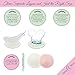 Bamboo Viscose Nursing Pads - 14 Washable Pads with Wash and Storage Bags - Breastfeeding Nipple Pads for Maternity - Reusable Breast Pads for Breastfeeding (Pastel Touch, Medium 3.9