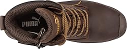 PUMA Men's Conquest Brown Soft Toe Industrial