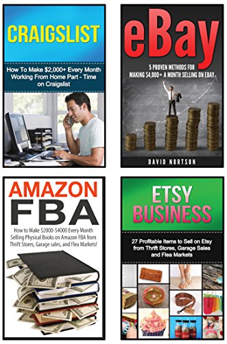 Make Money Online 4 In 1 Master Class Box Set Book 1 Selling On Ebay Book 2 Amazon Fba Book 3 Etsy Business Book 4 Craigslist Ebay - 
