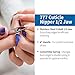 Mehaz Cuticle Nipper 777, 1/2 Jaw, Stainless Steel Cobalt with 4