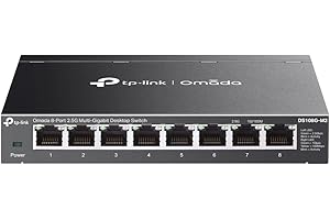 Omada 8-Port 2.5G Multi-Gigabit Unmanaged Network Switch 8 x 2.5Gbps Ports | Ethernet Splitter, Fanless Silent Design | Plug 
