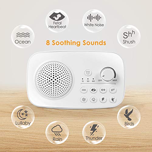 Vandora Noise Sound Machine for Sleeping-8 Soothing Ambient Sound Machines for Baby, Kids, Adults Sleep - Thumbnail 4
