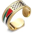 Stainless Steel Arabic Palestine Ring Jewelry For Women Men in Arab Jewelry
