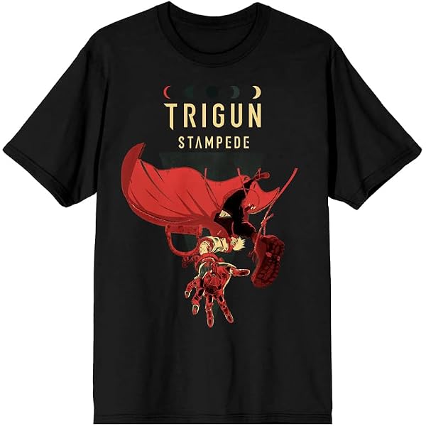Amazon.com: Bioworld Trigun Stampede VASH The Stampede Crew Neck