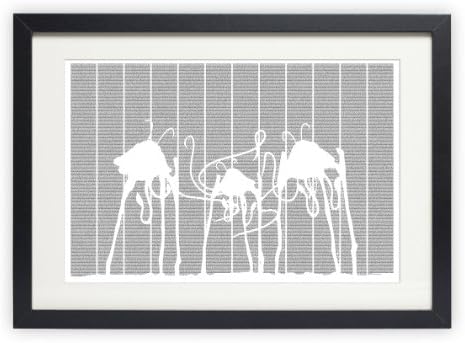 The War of the Worlds poster - Typography Art Print - 36W x 24H inches