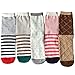 IMAXSELL 5 Pairs Womens Novelty Colorful Cute Animal design Girls Cartoon Cotton Casual Comfortable Crew Socks