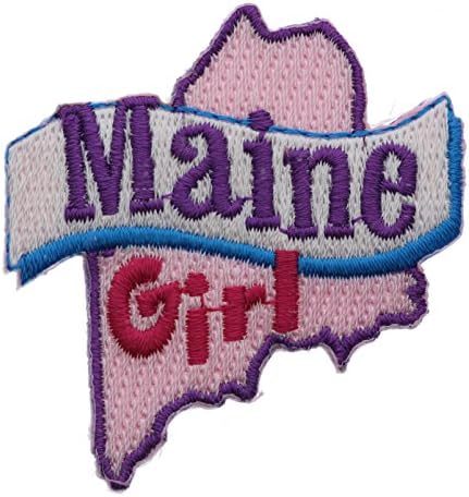 Maine girl 2 inch small Iron on Patch Ava2418