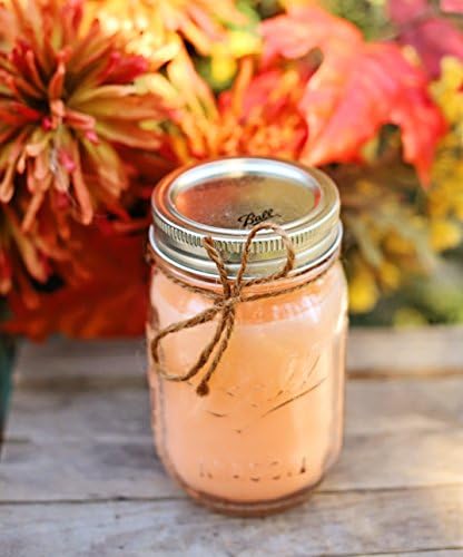 Orange Blossom Scented Mason Jar Candle - Rustic Country Decor