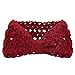 Sannysis Women Winter Warmer Hairband Hollow Woven Handcraft (Red)