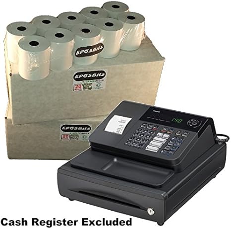 EPOSBITS® marca 40 rollos – 2 cajas para caja registradora ...