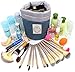 HOYOFO Makeup Bags Travel Drawstring Bags Cosmetics Barrel Bag Quick Packing Storage, Blue